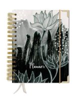 Planer / kalendarz bez dat - CZARNY KWIAT