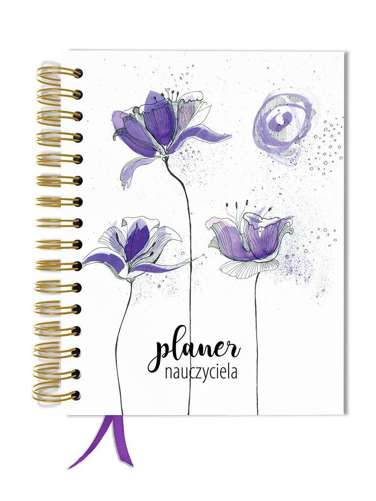 Planer / kalendarz nauczyciela - FIOLETOWY BŁAWATEK