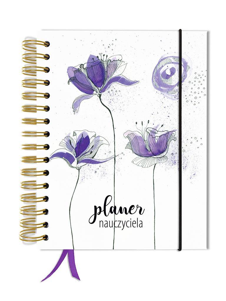 Planer / kalendarz nauczyciela - FIOLETOWY BŁAWATEK
