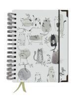 Bullet journal - kotki mono