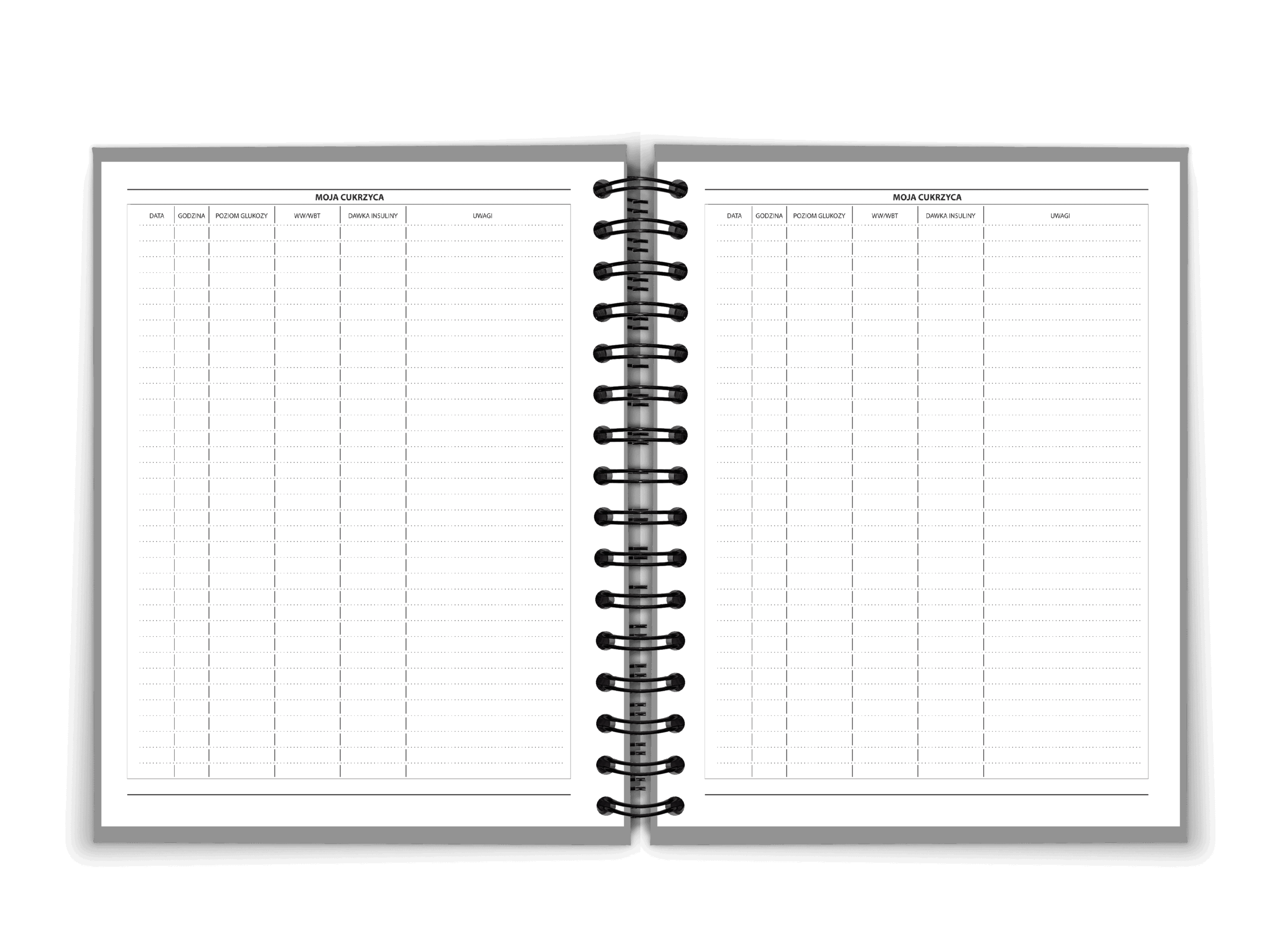dzienniczek samokontroli - cukrzyca